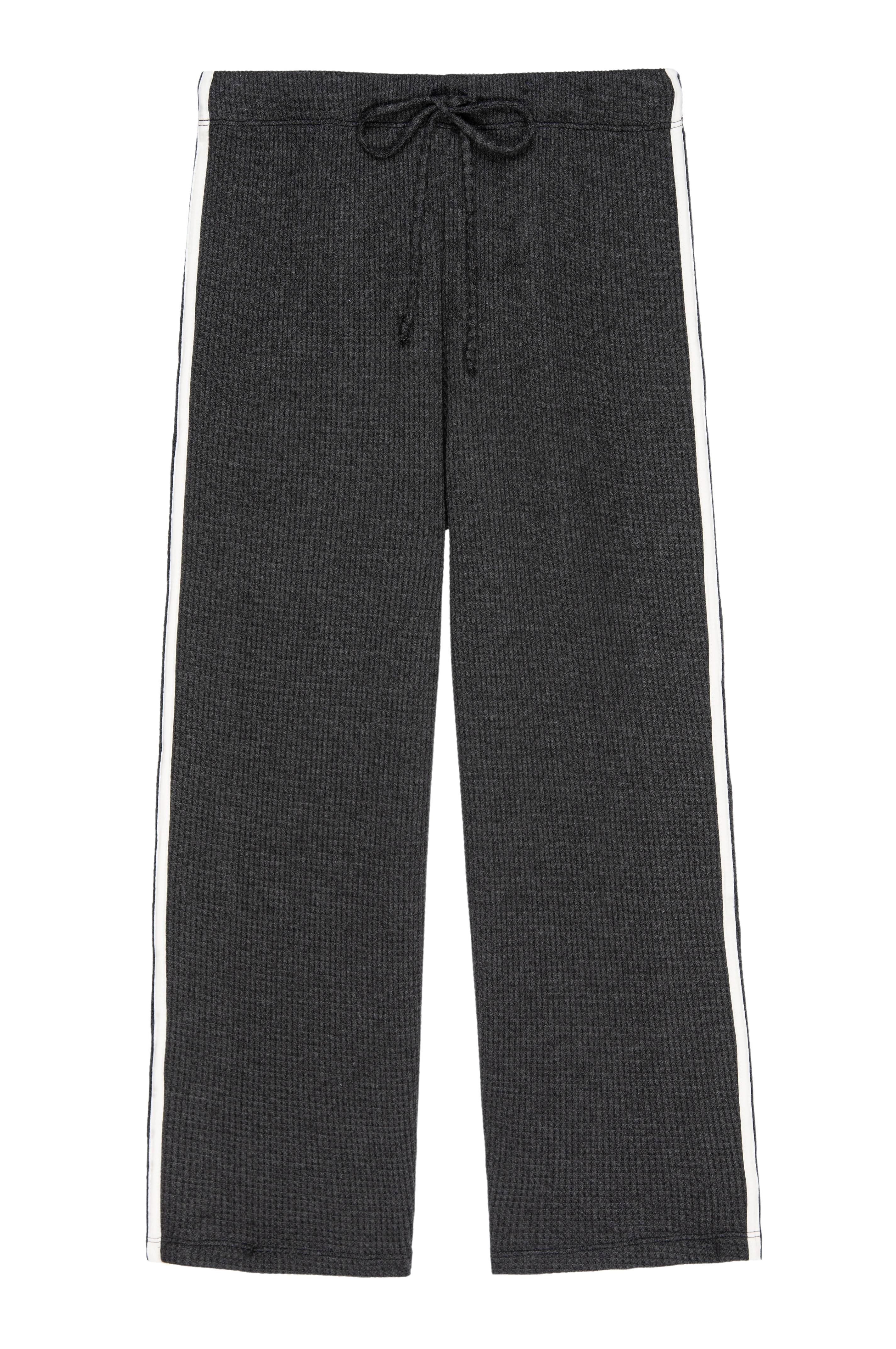 The Thermal Crop Stripe Pant Charcoal Grey.