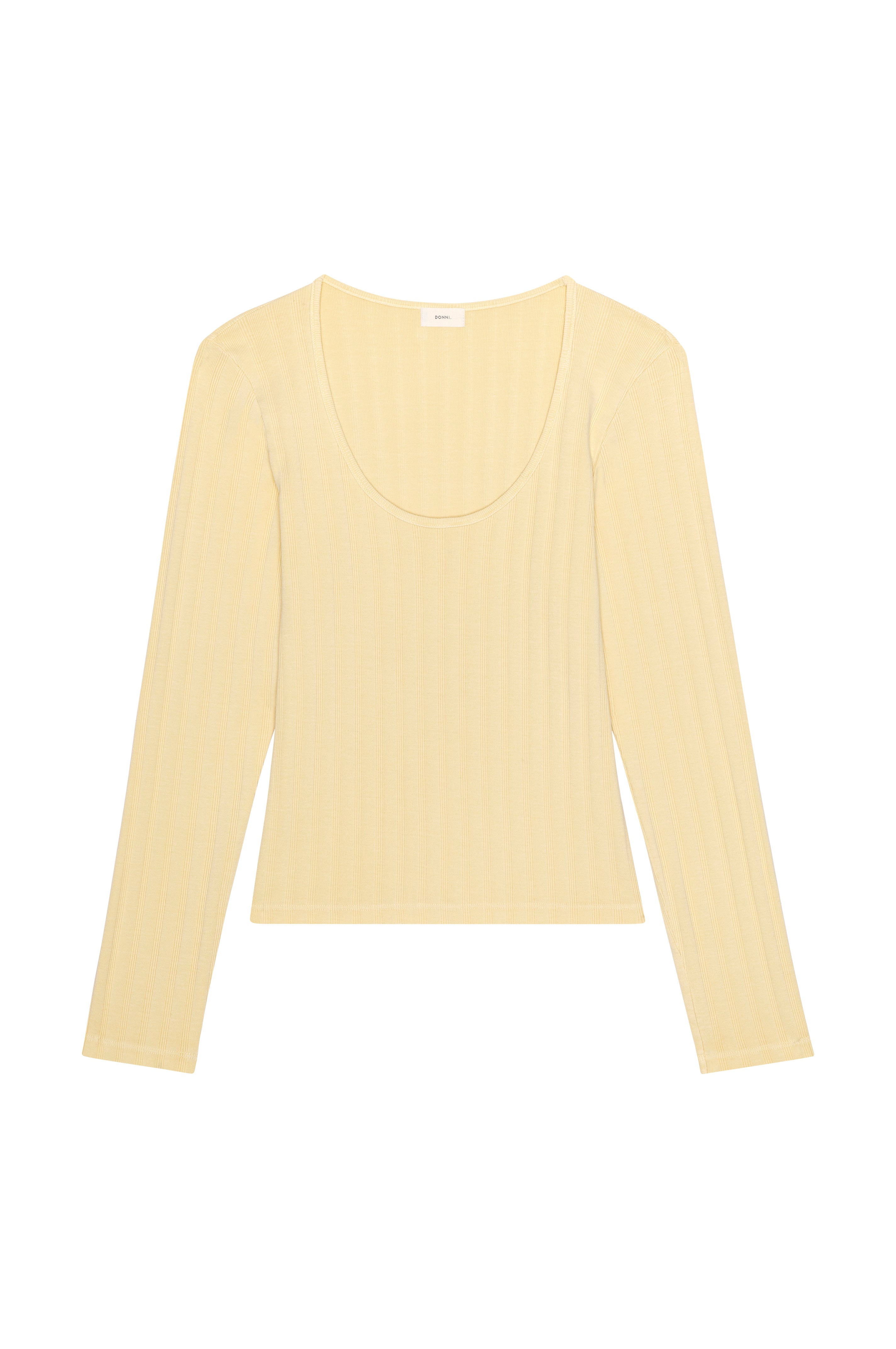 The Varied Rib Long Sleeve Scoop Shirt