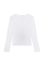 The Varied Rib Long Sleeve Scoop Shirt