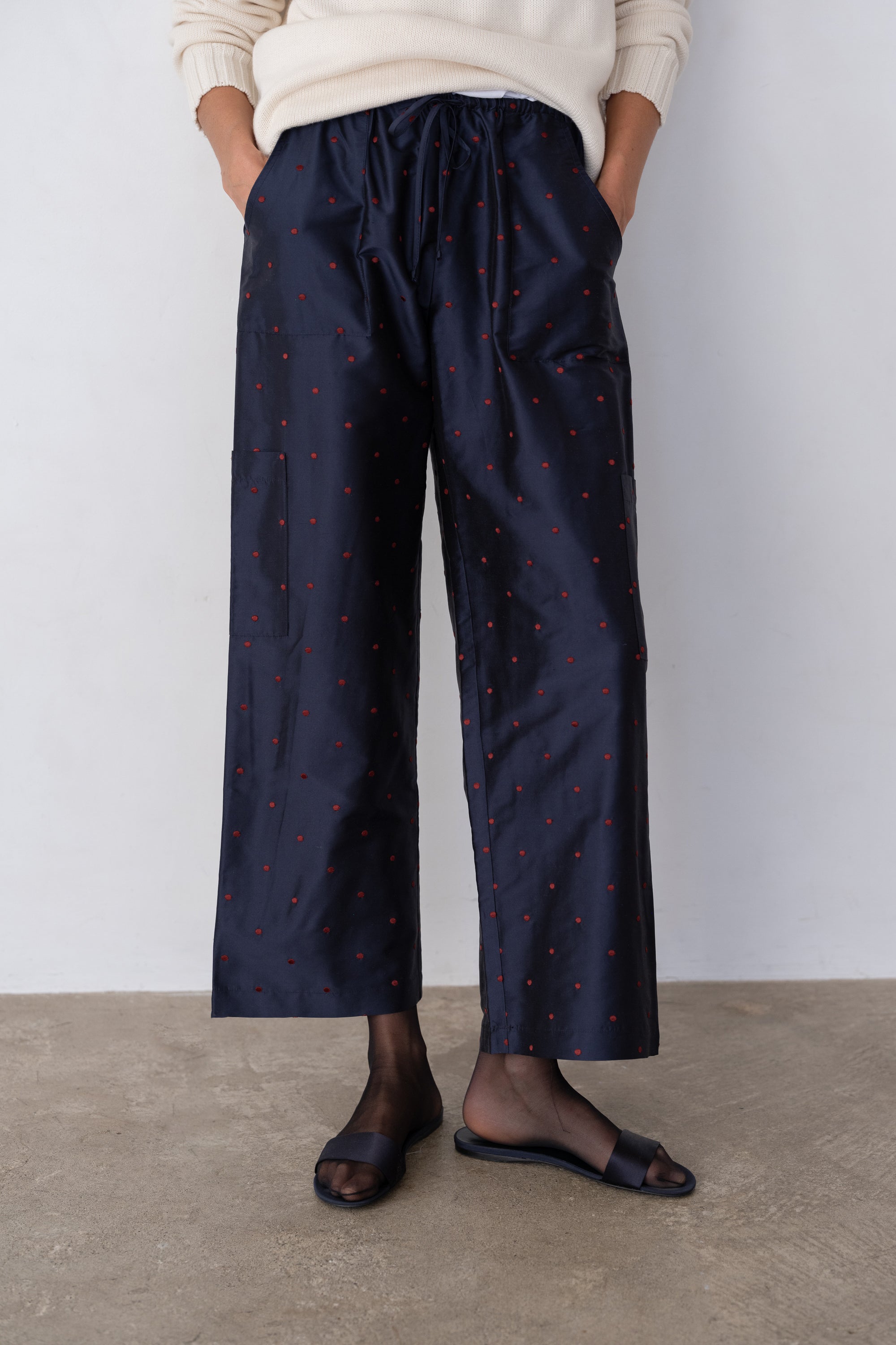 The Silk Taffeta Cargo Pant