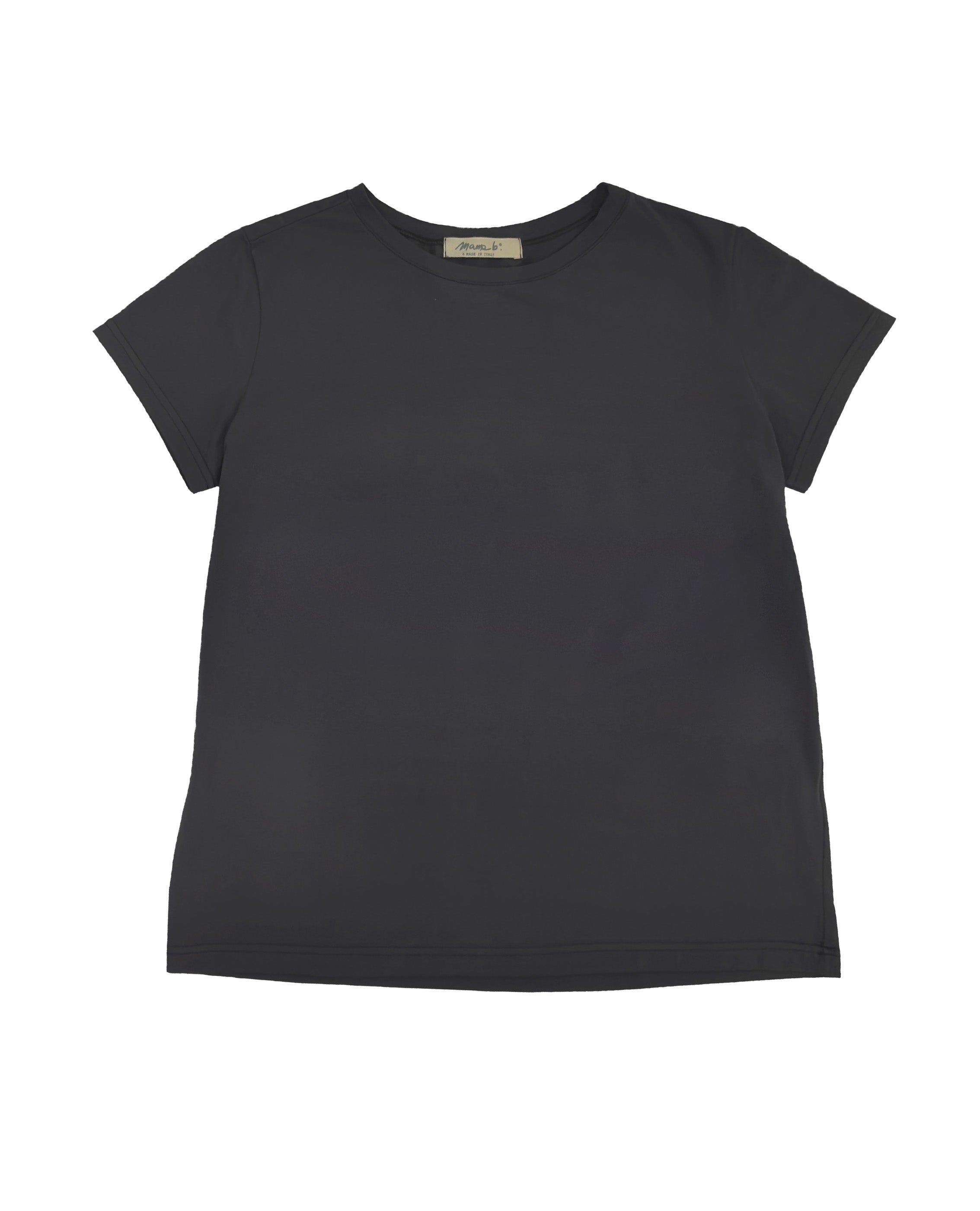 MAMA B Short Sleeve T Shirt in Anthracite