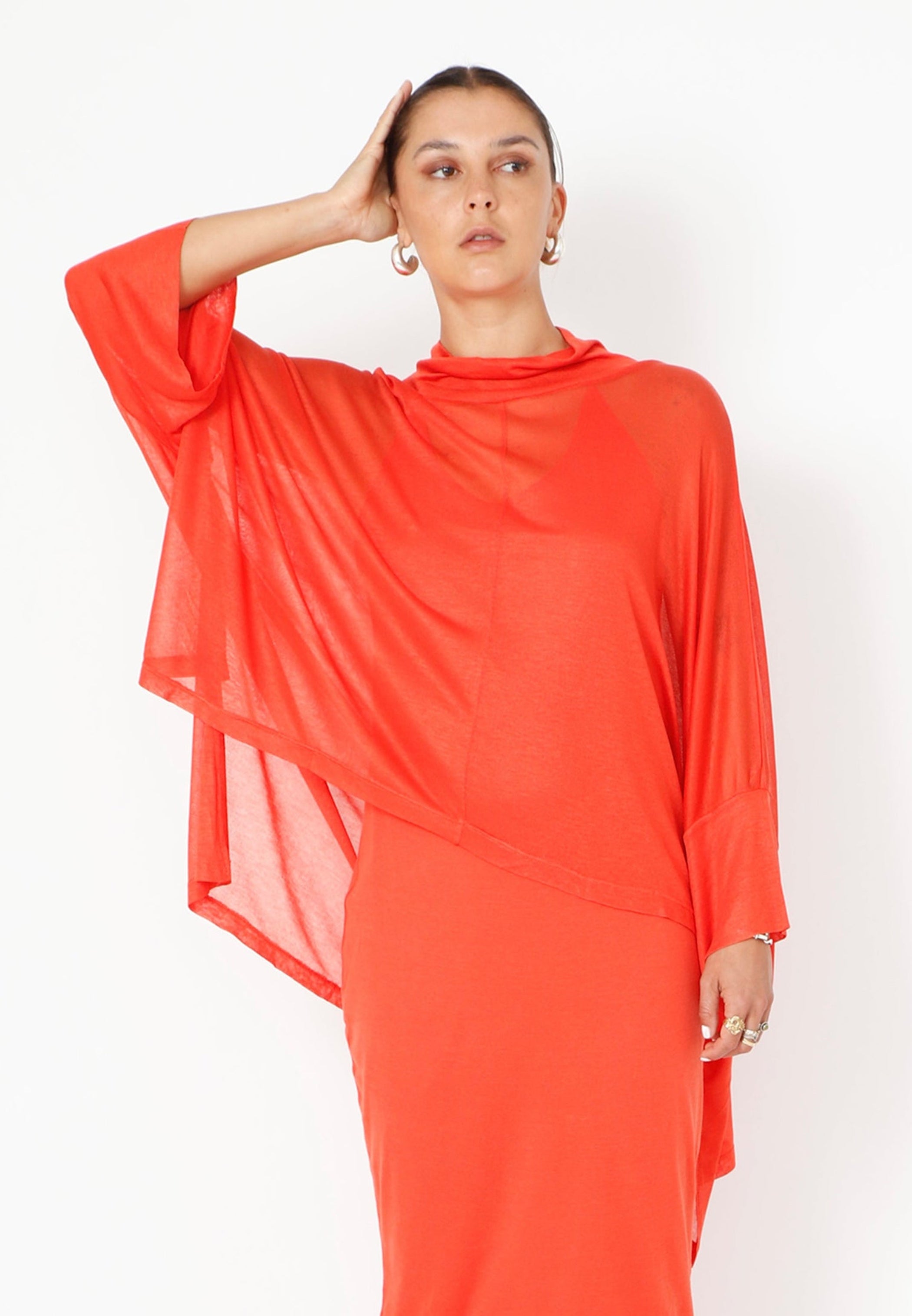Sort Aarhus Relaxed Viscose Hi Low Top in Spritz