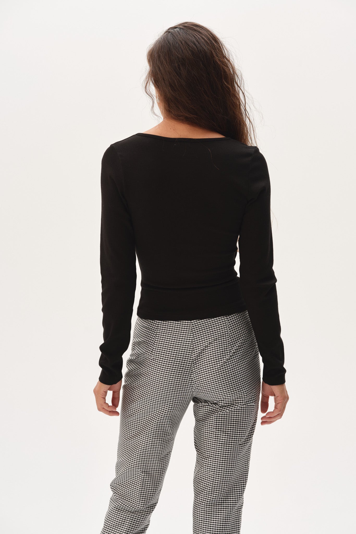 The Baby Rib Criss Cross Long Sleeve