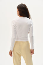 The Baby Rib Criss Cross Long Sleeve