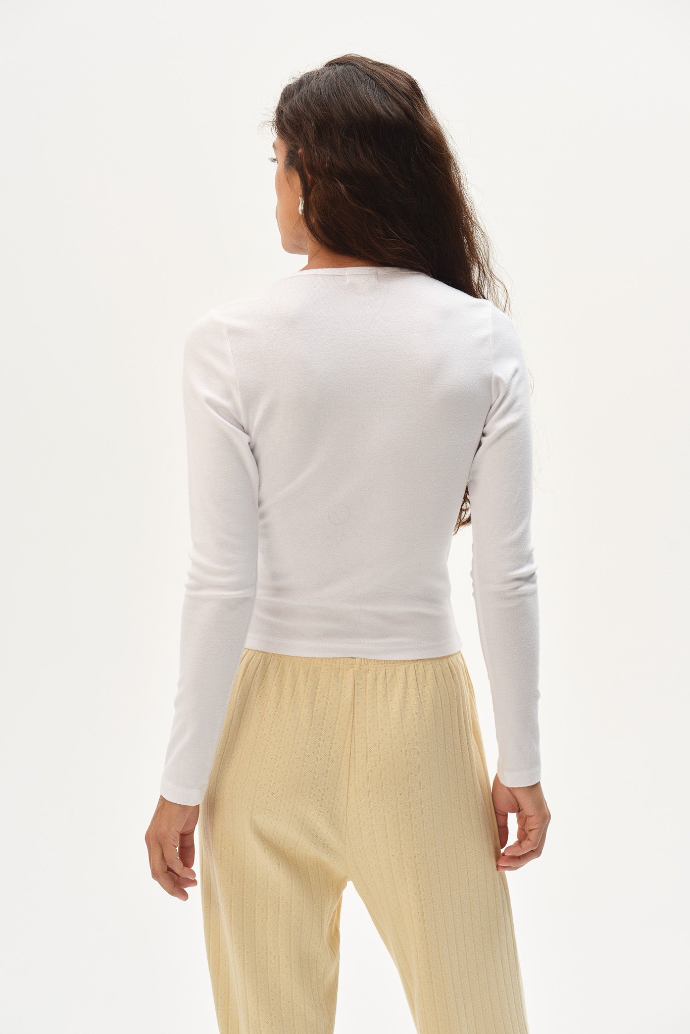 The Baby Rib Criss Cross Long Sleeve