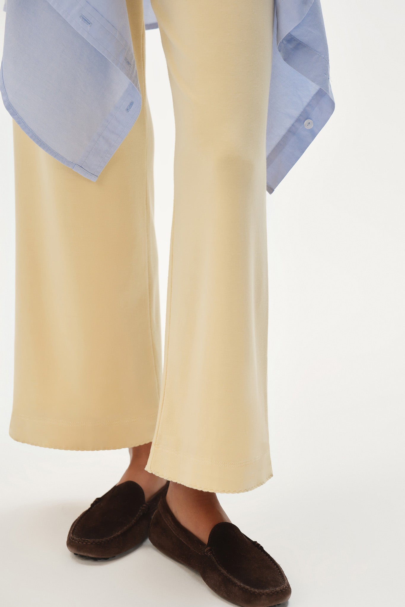 The Baby Rib Scallop Pant