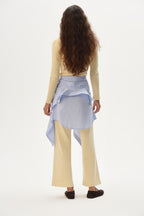 The Baby Rib Scallop Pant