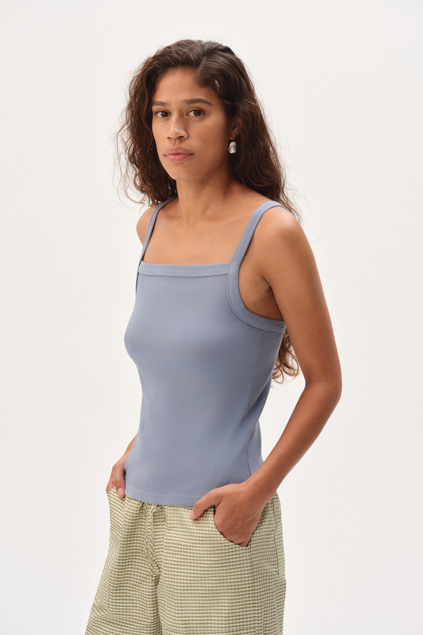 The Baby Rib Square Neck Tank