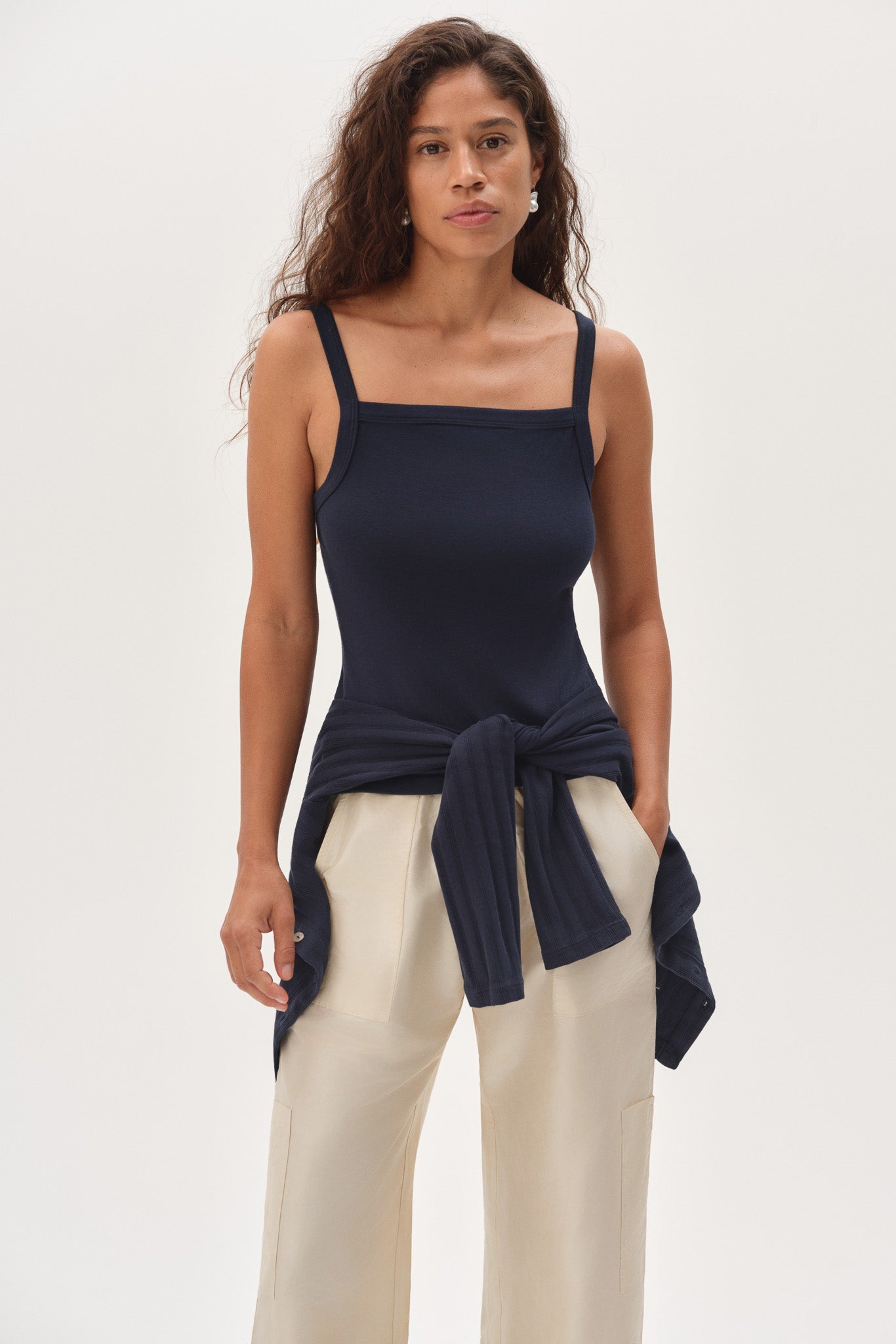 The Baby Rib Square Neck Tank