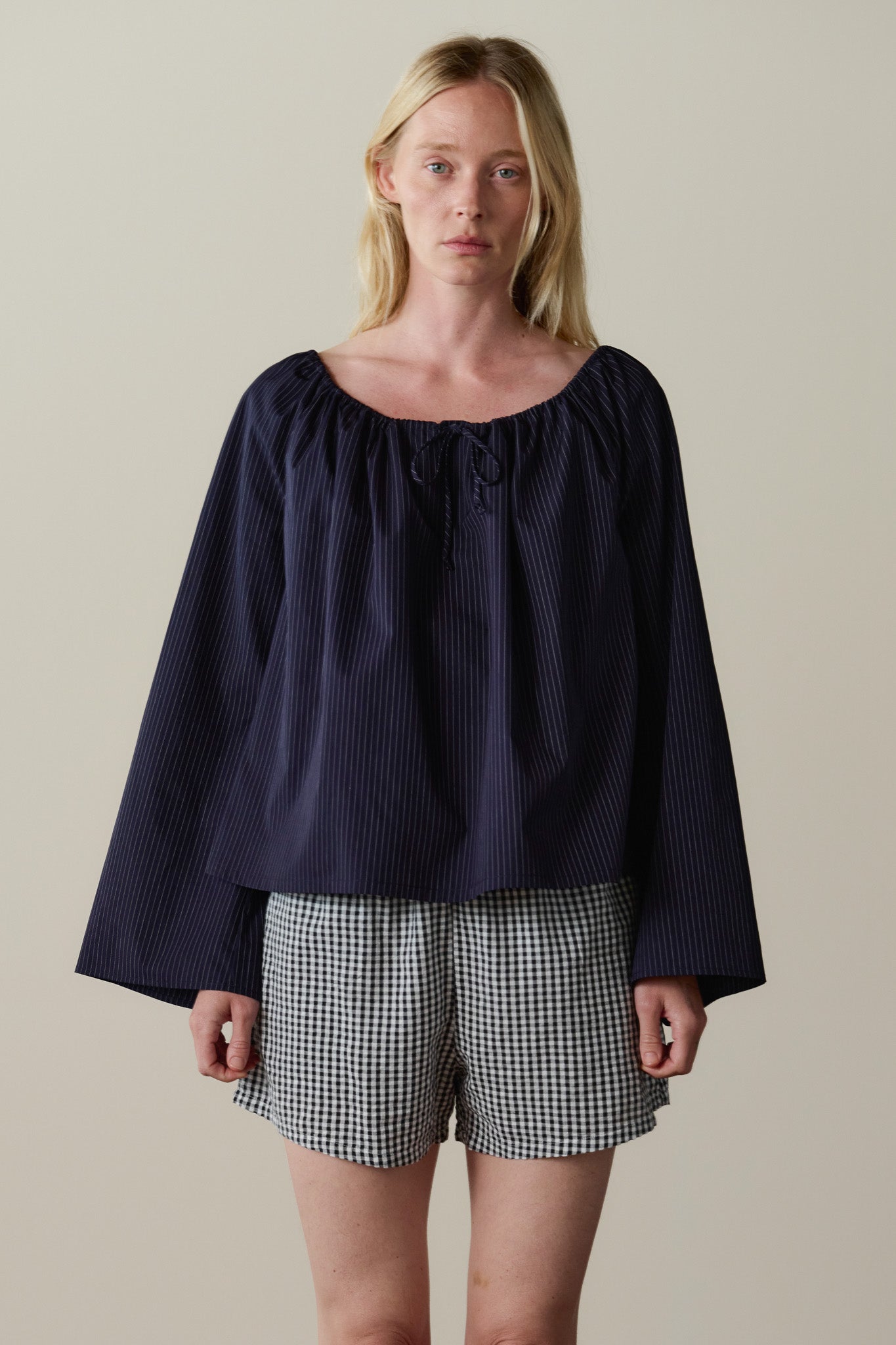 The Cotton Gingham Tap Short