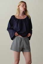 The Cotton Gingham Tap Short