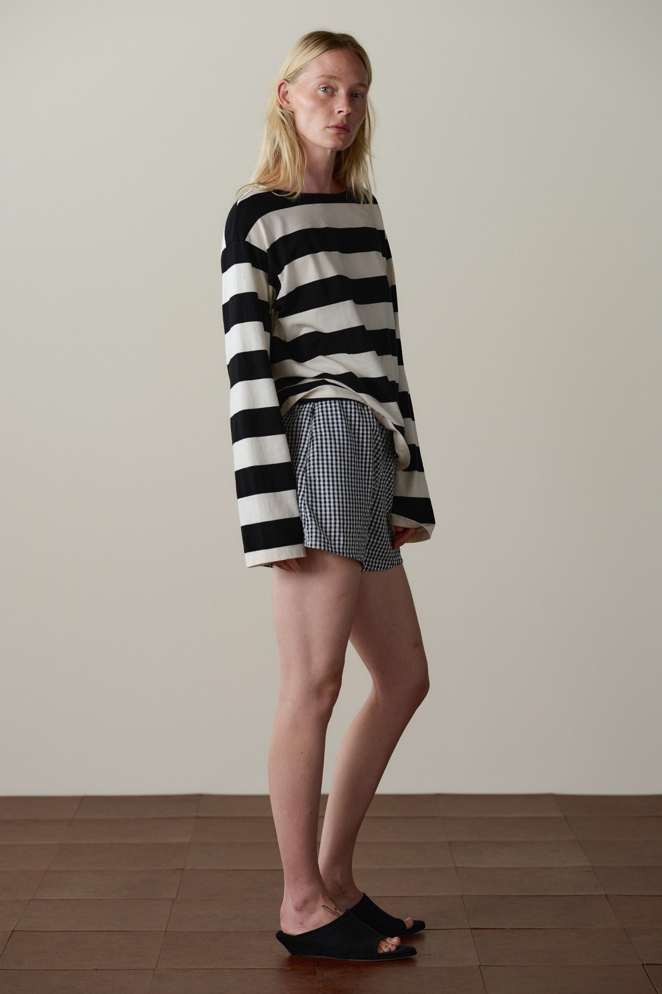 The Cotton Gingham Tap Short