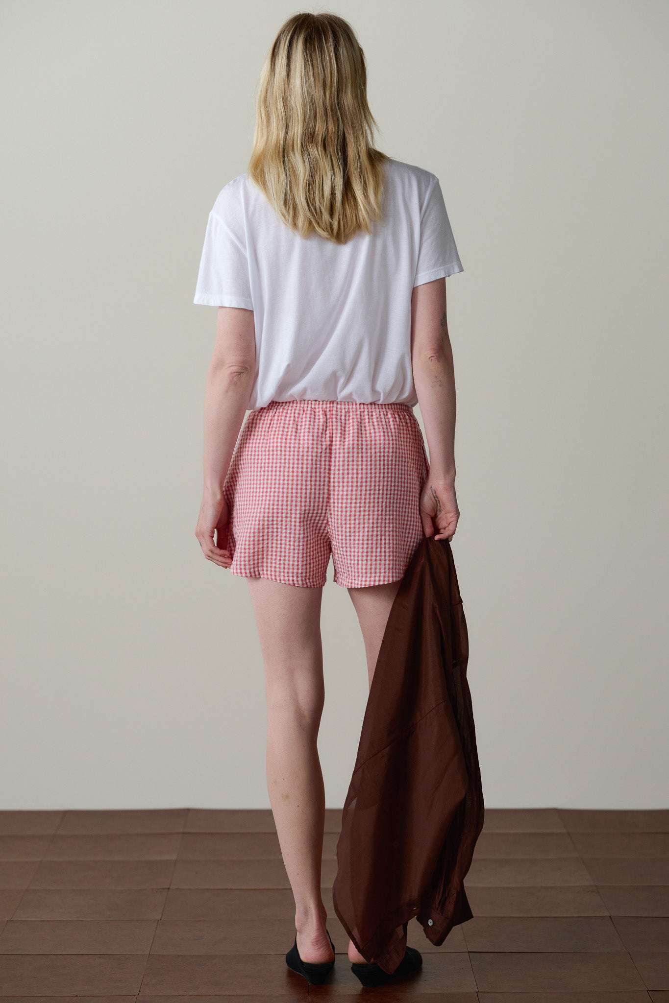 The Cotton Gingham Tap Short