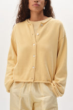 The Cotton Knit Roll Cardigan
