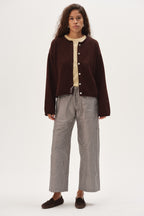 The Cotton Knit Roll Cardigan