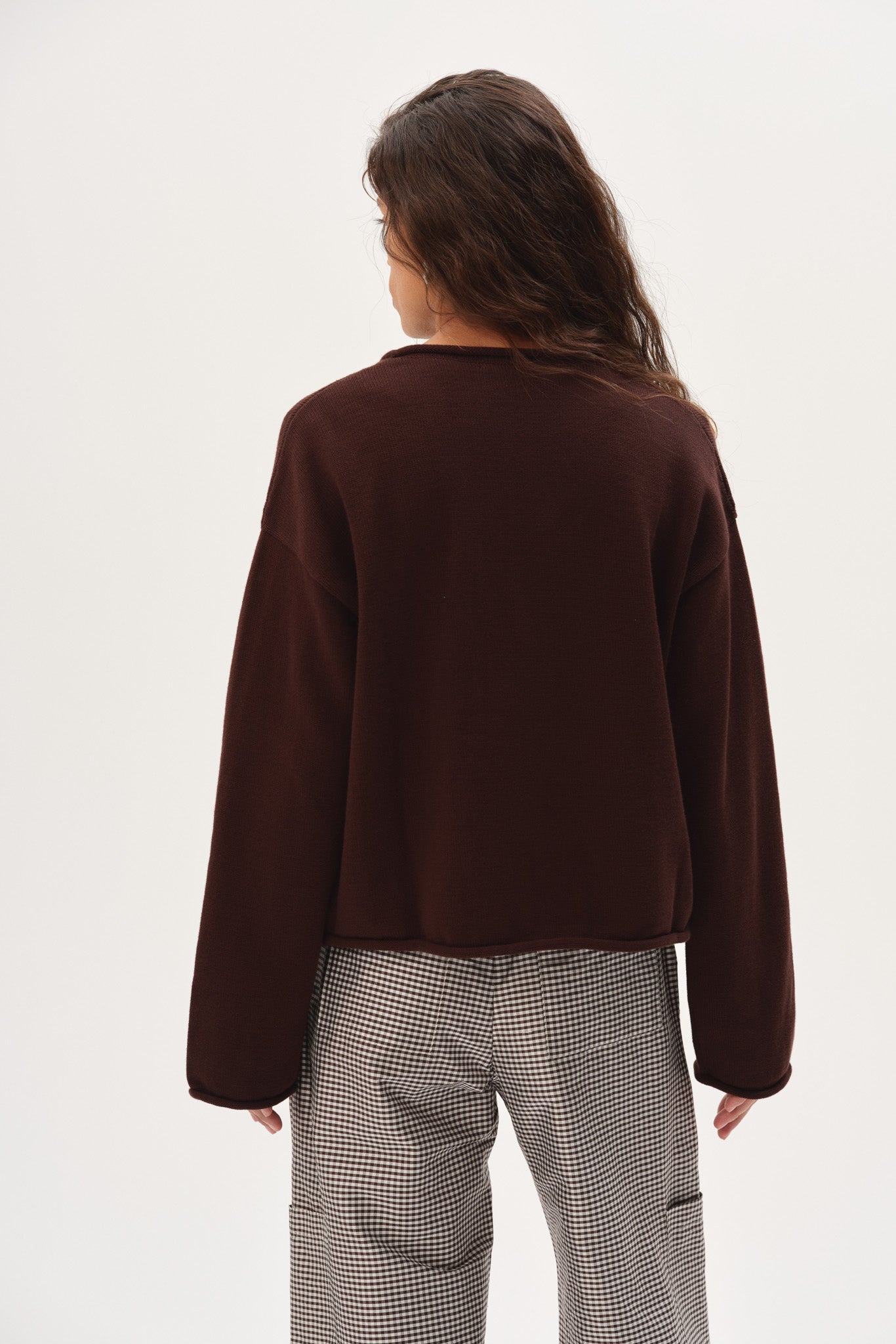 The Cotton Knit Roll Cardigan