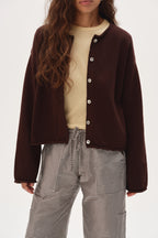 The Cotton Knit Roll Cardigan