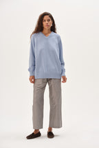 The Cotton Knit V-Neck Sweater