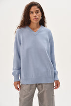The Cotton Knit V-Neck Sweater