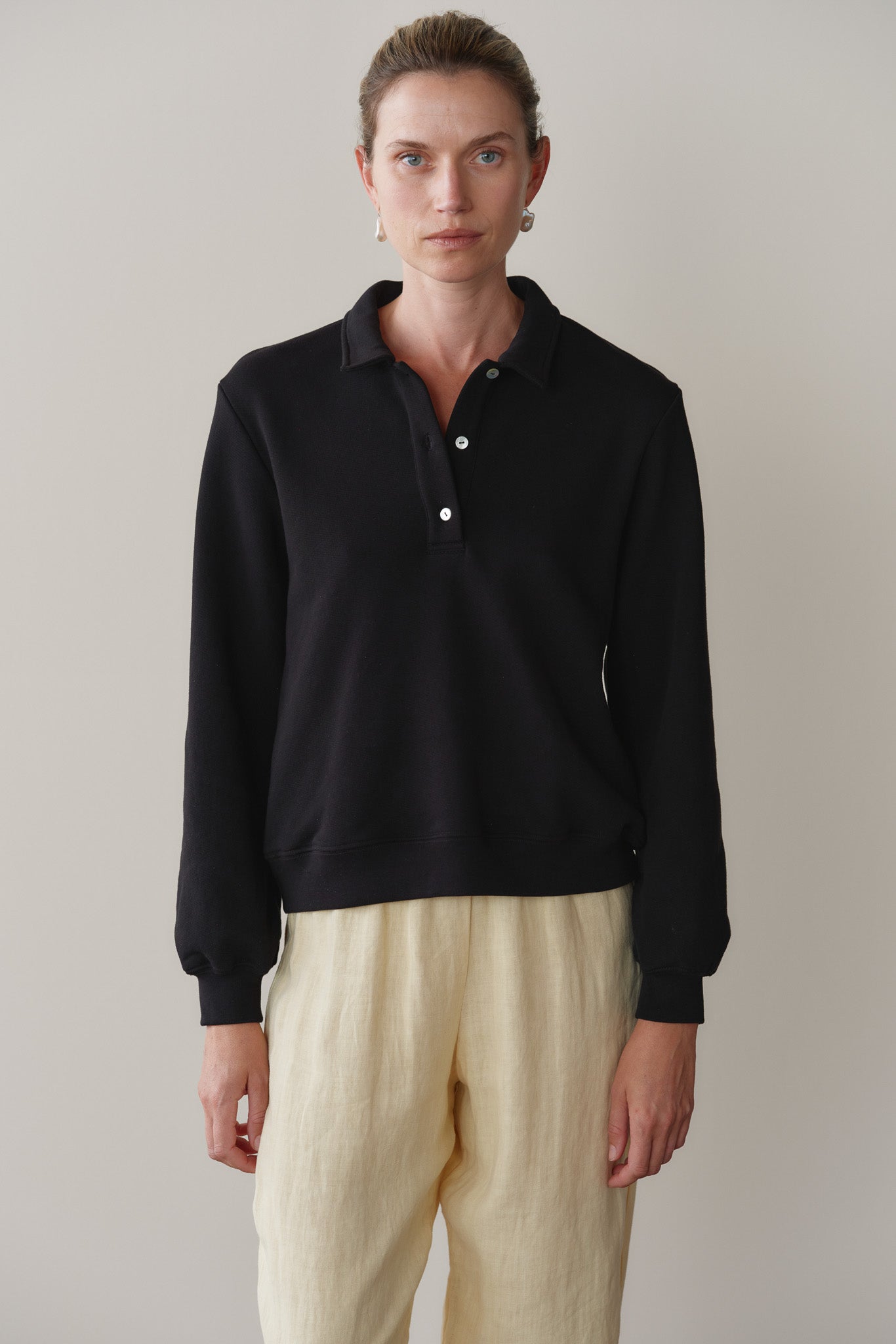 The Eco-Terry Polo Sweatshirt