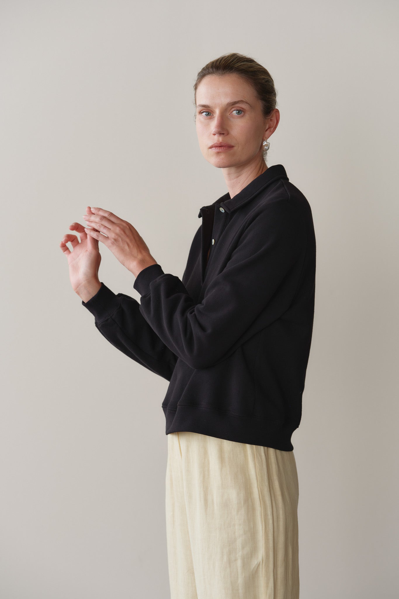 The Eco-Terry Polo Sweatshirt