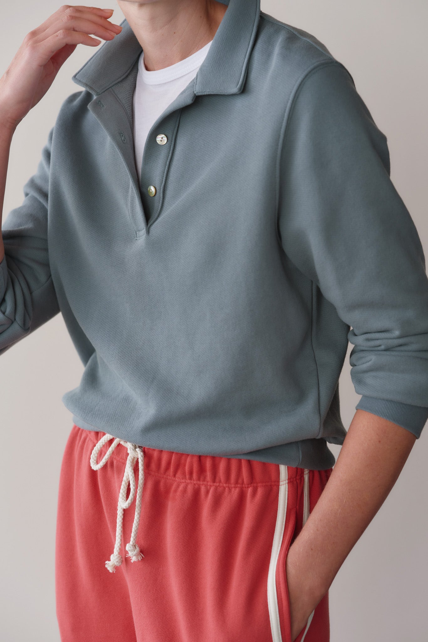 The Eco-Terry Polo Sweatshirt