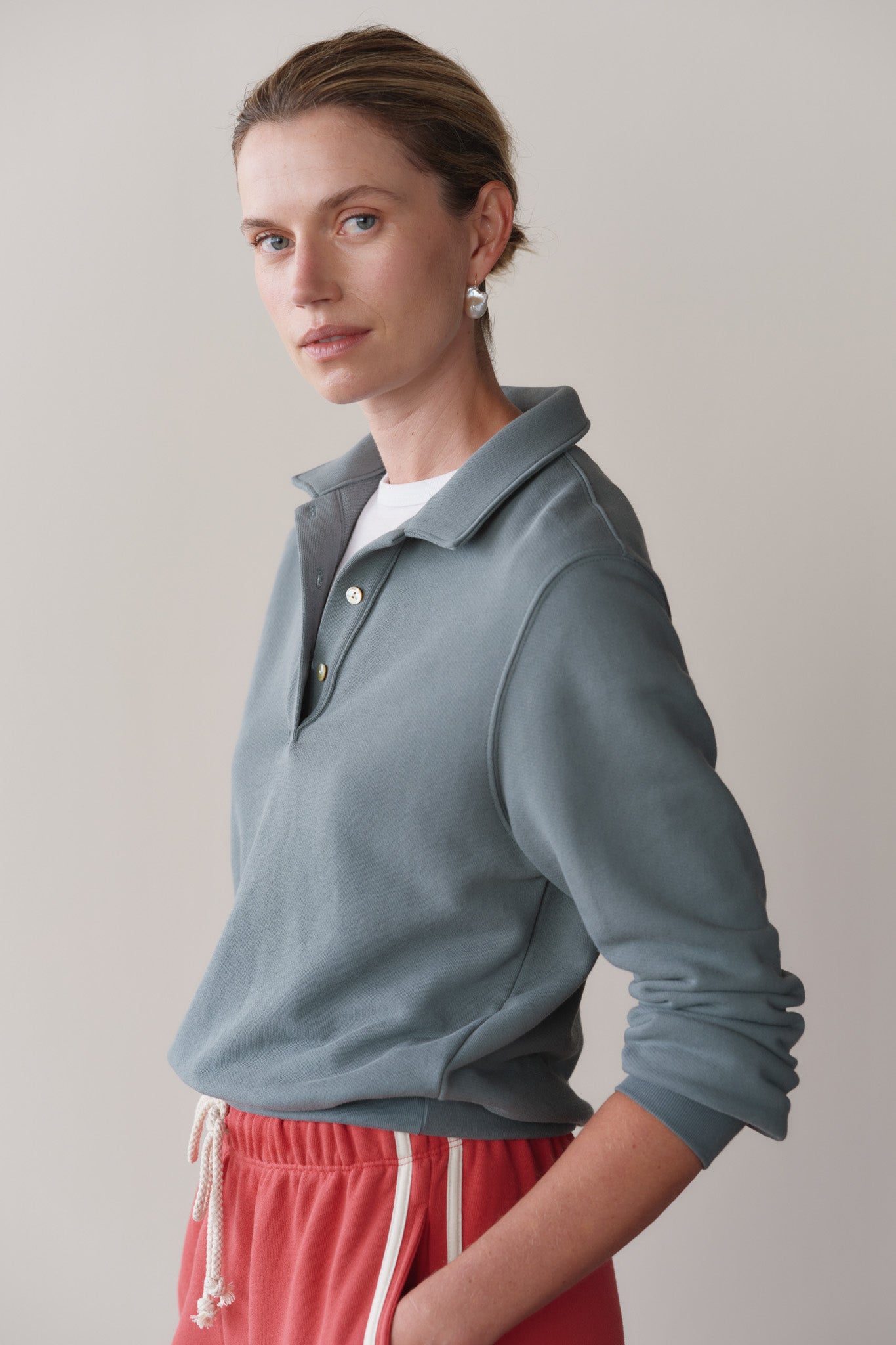 The Eco-Terry Polo Sweatshirt