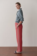 The Eco-Terry Stripe Crop Pant