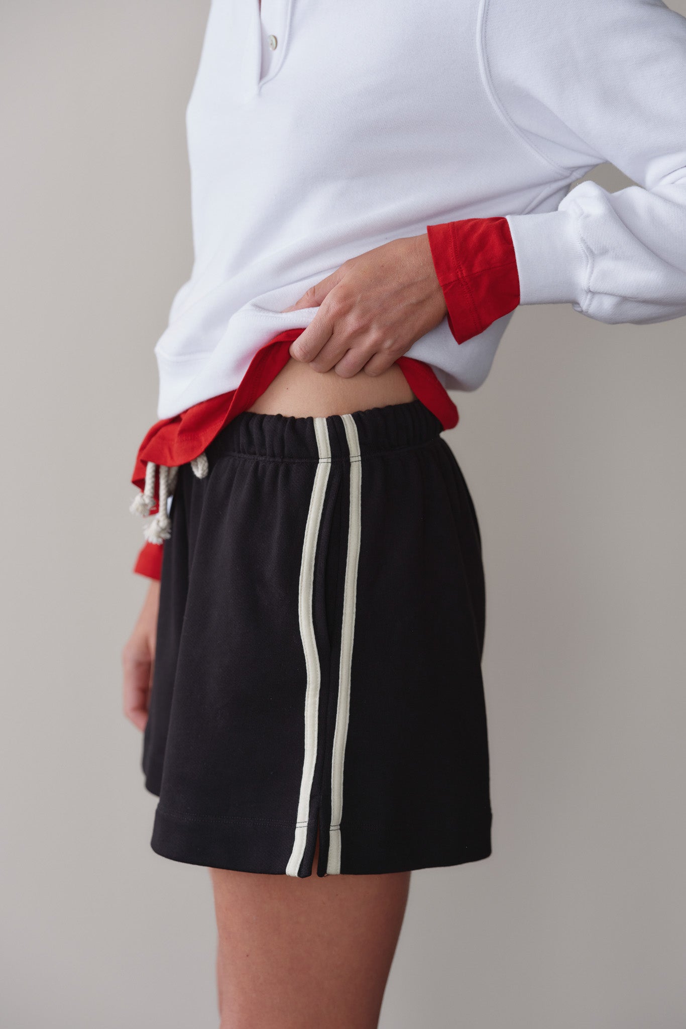 The Stripe Eco-Terry Short