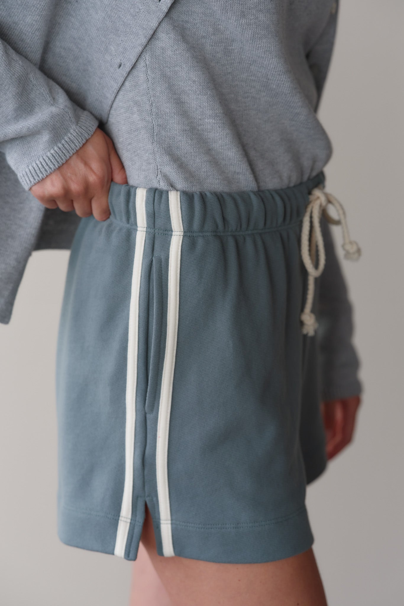 The Stripe Eco-Terry Short