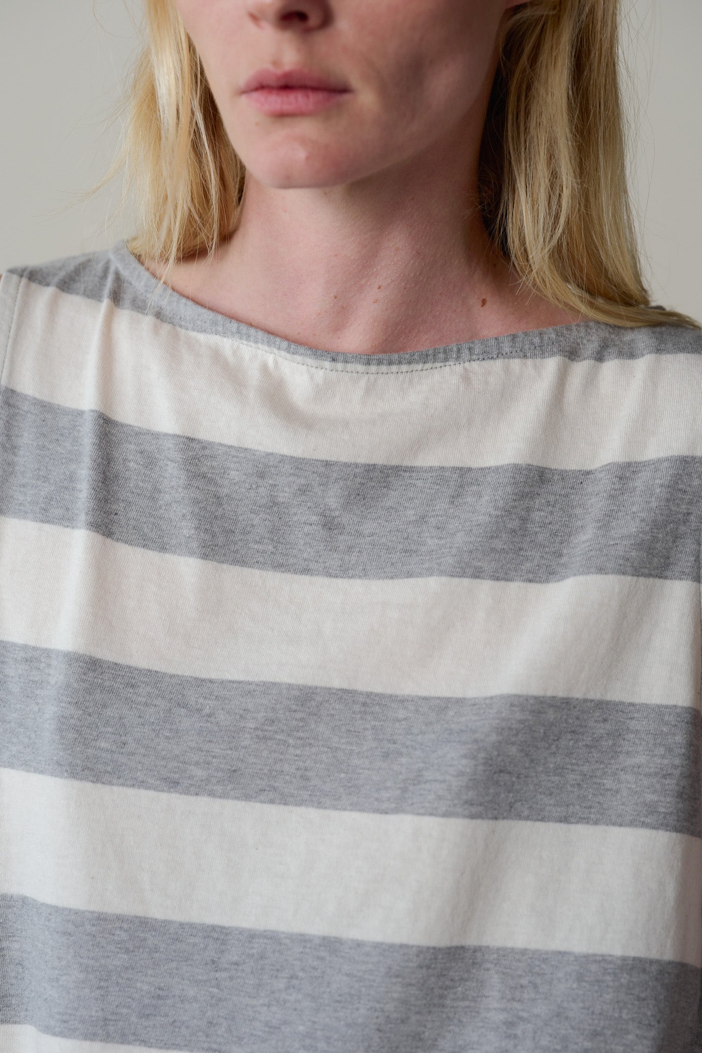 The Jersey Stripe Boatneck Tank