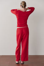The Linen Crop Stripe Pant