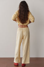 The Linen Crop Stripe Pant