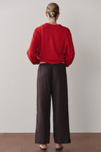 The Linen Crop Stripe Pant