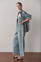 The Linen Crop Stripe Pant