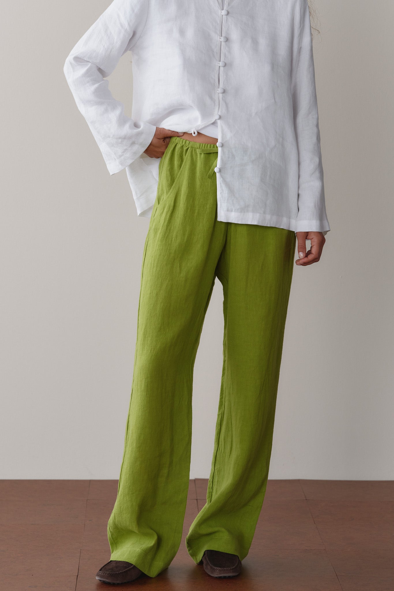 The Linen Drawstring Pant