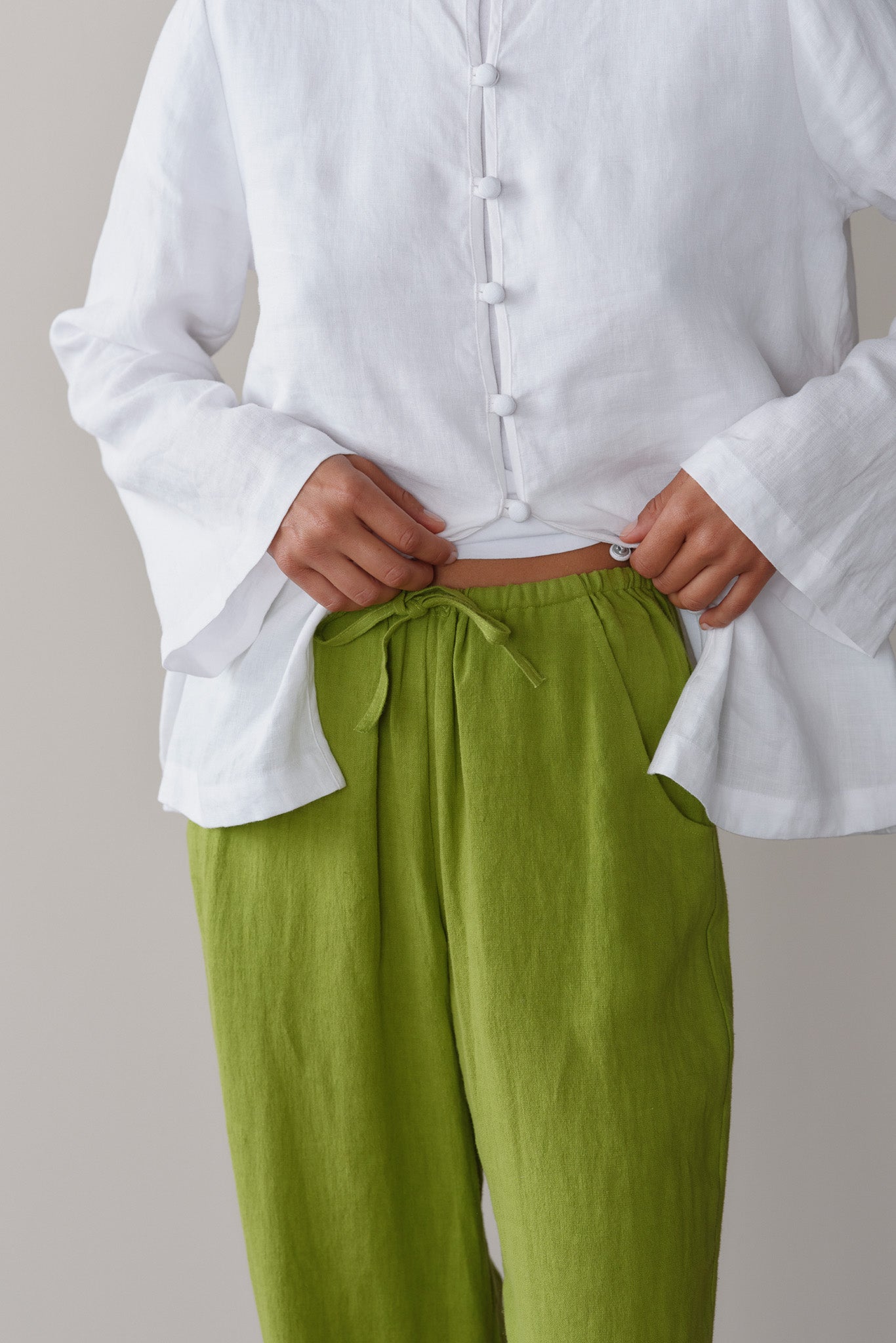 The Linen Drawstring Pant