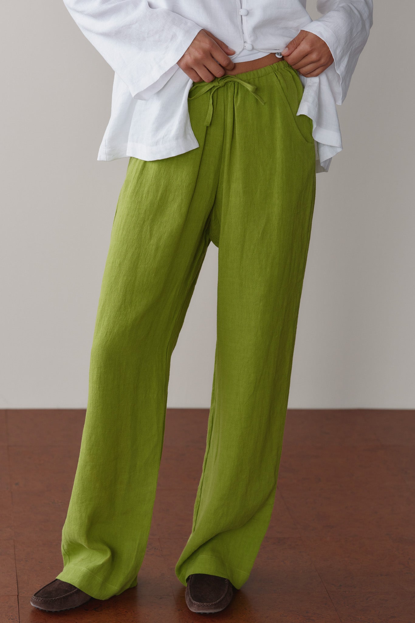 The Linen Drawstring Pant