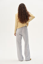The Oxford Stripe Drawstring Pant
