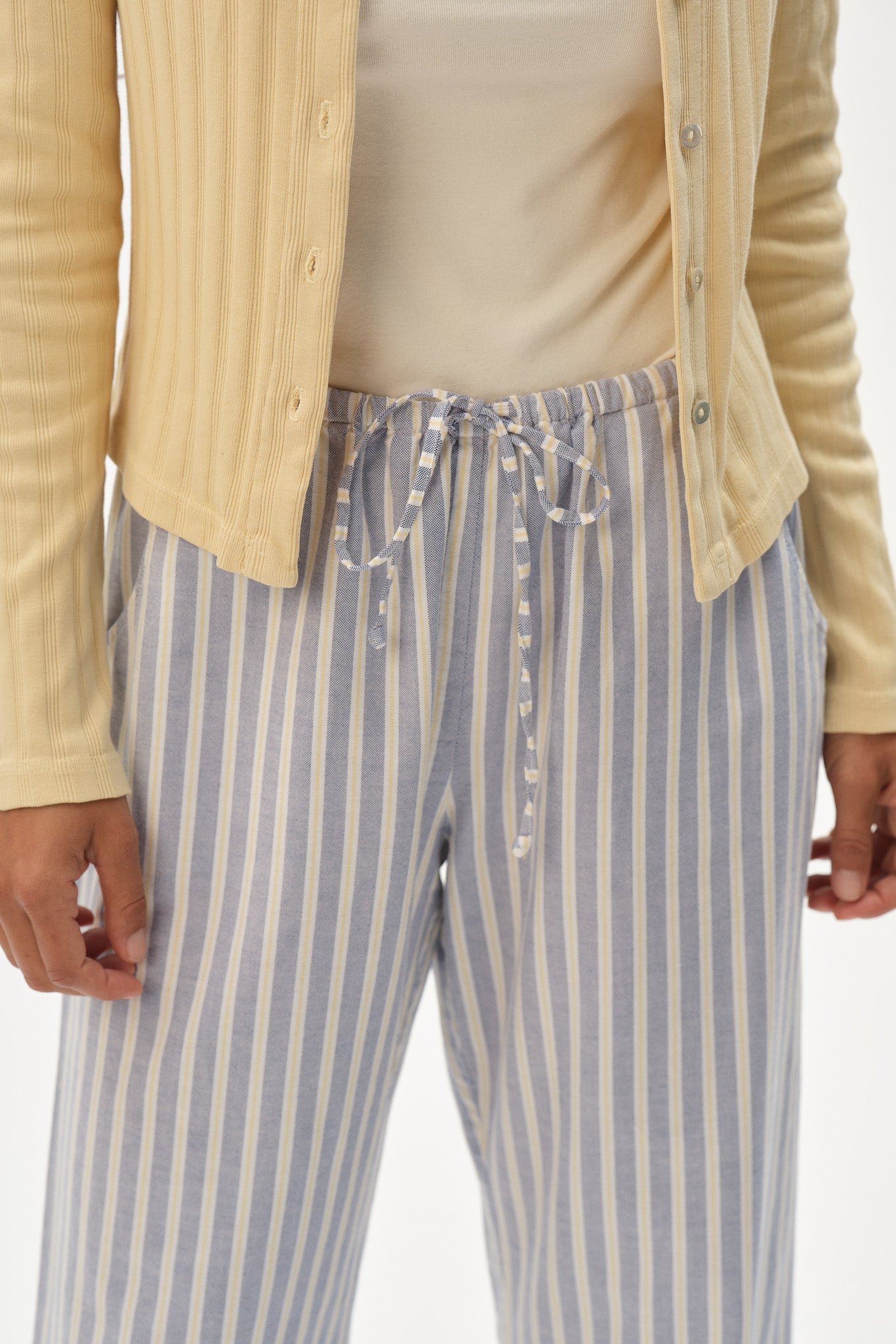 The Oxford Stripe Drawstring Pant