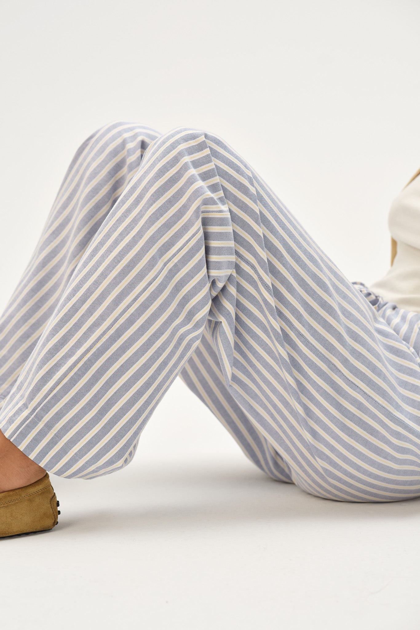 The Oxford Stripe Drawstring Pant
