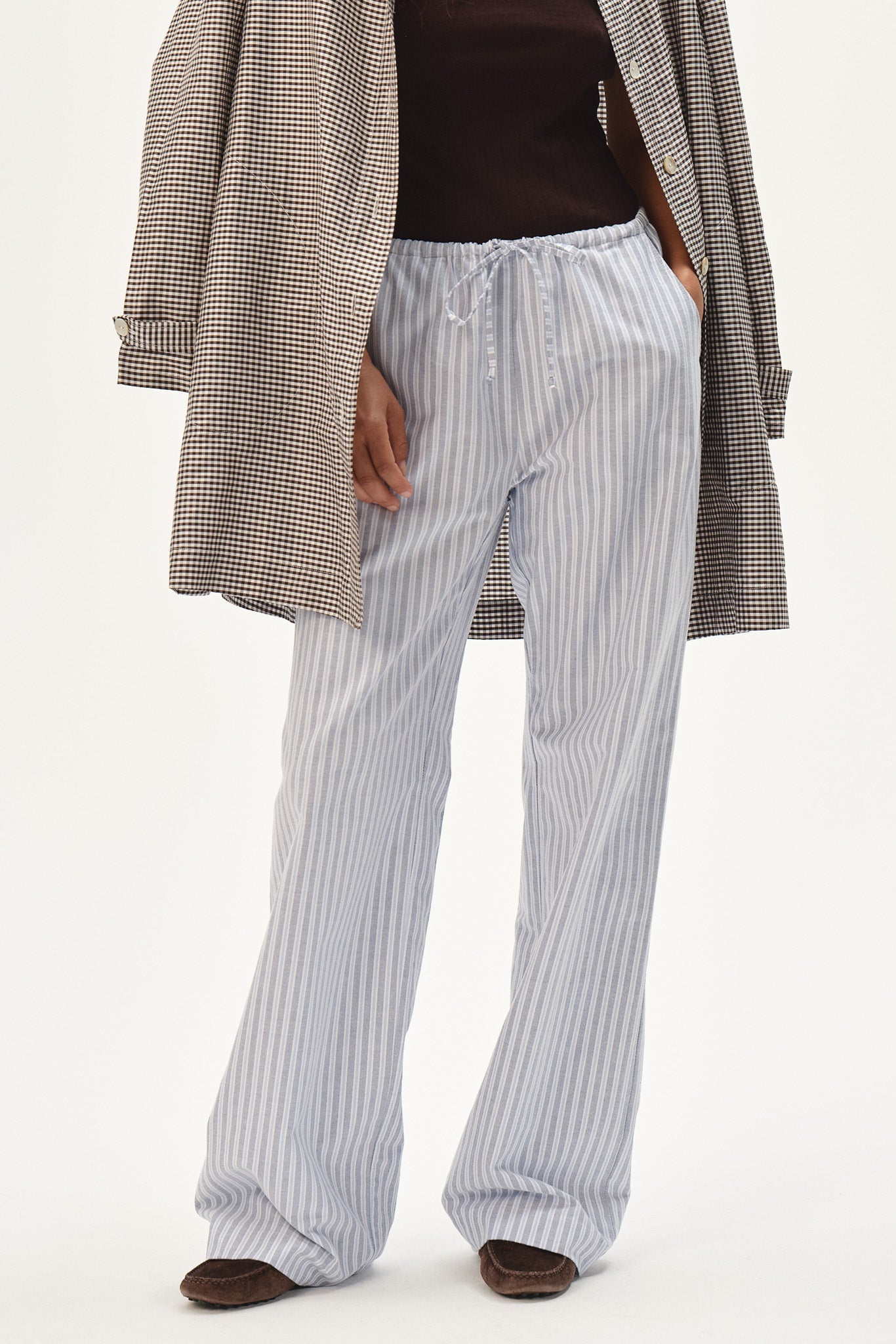 The Oxford Stripe Drawstring Pant