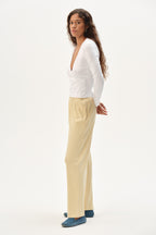 The Pointelle Simple Crop Pant