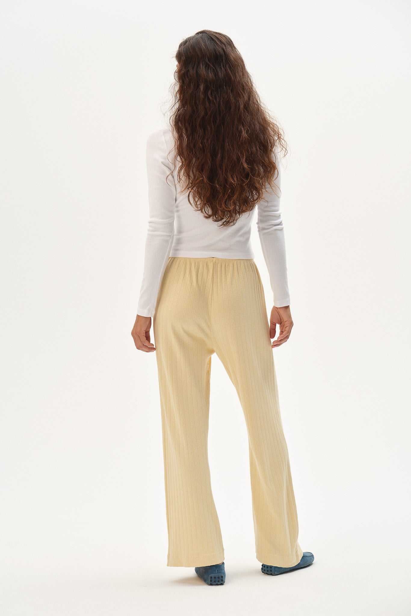 The Pointelle Simple Crop Pant