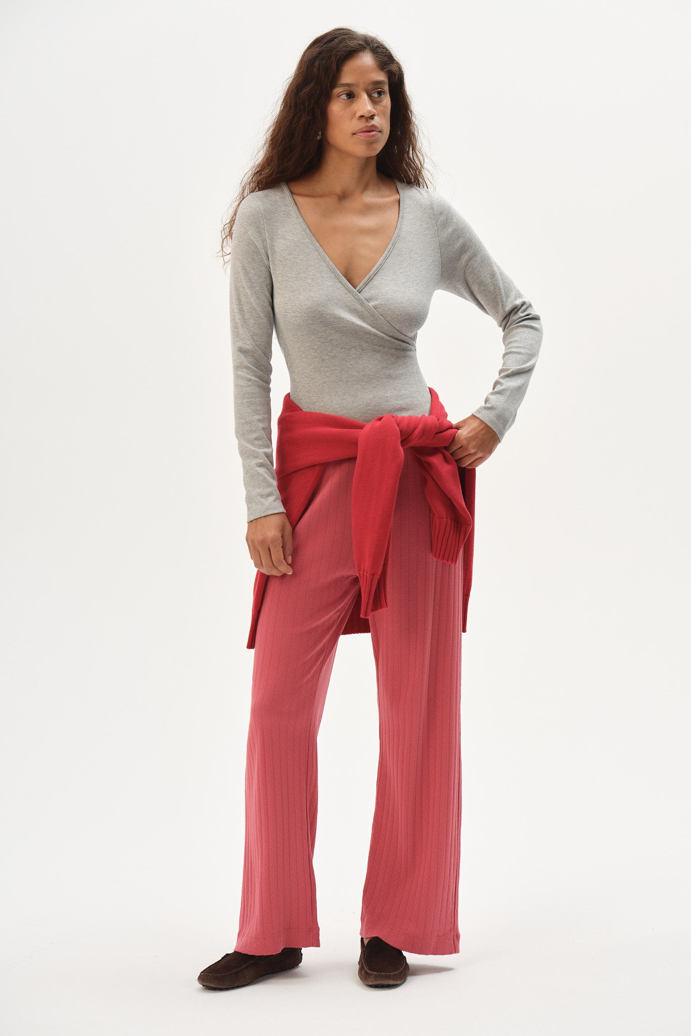 The Pointelle Simple Crop Pant