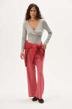 The Pointelle Simple Crop Pant