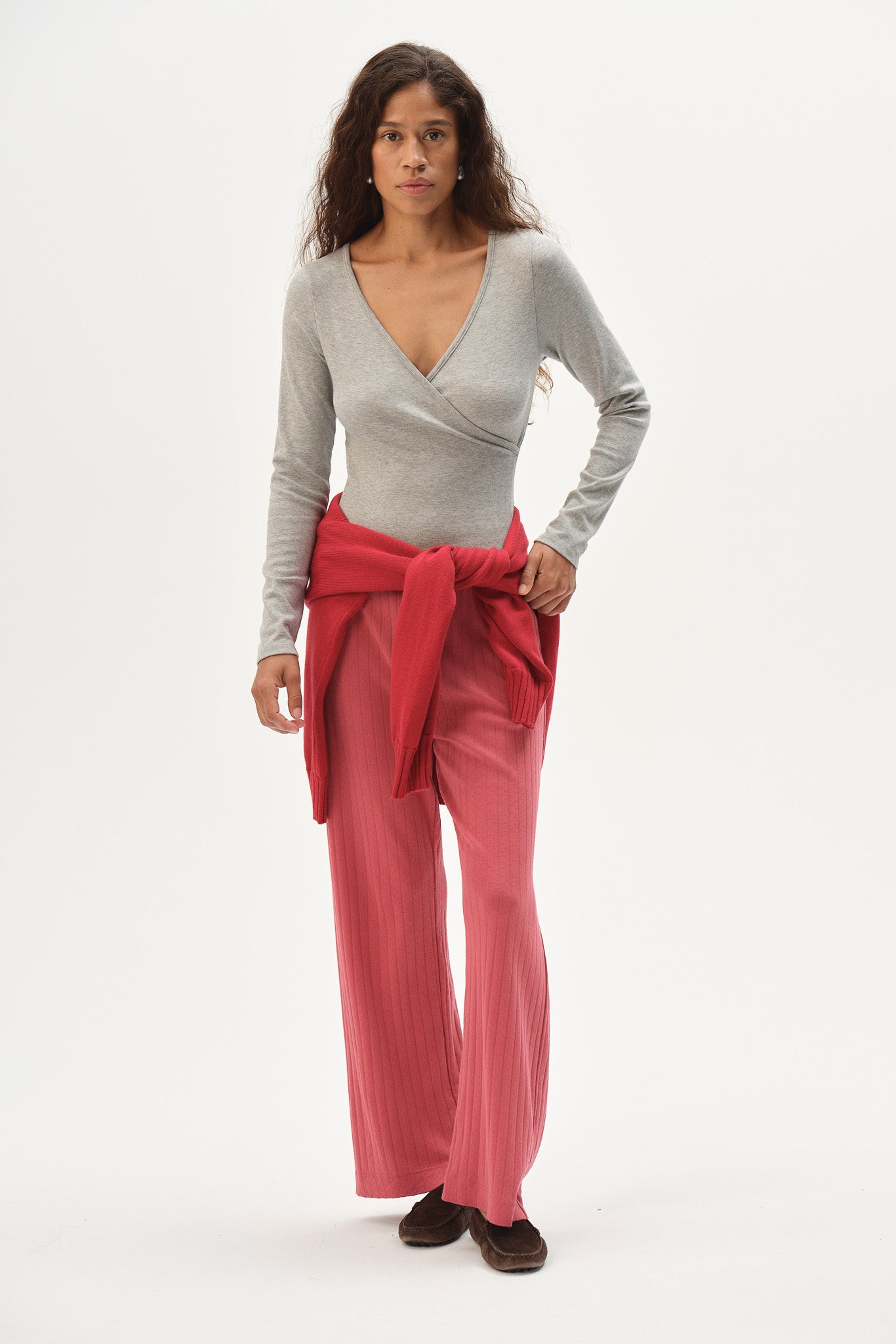 The Pointelle Simple Crop Pant