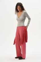 The Pointelle Simple Crop Pant