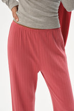 The Pointelle Simple Crop Pant