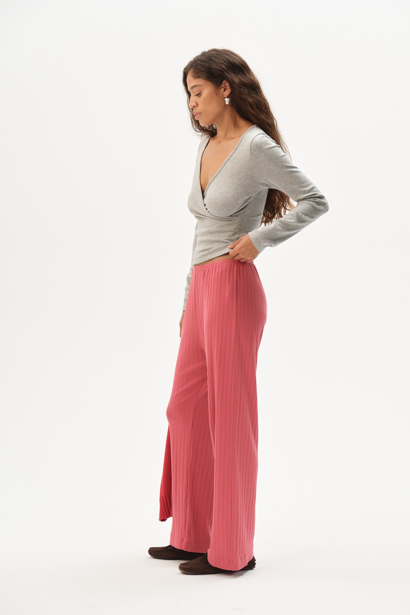 The Pointelle Simple Crop Pant